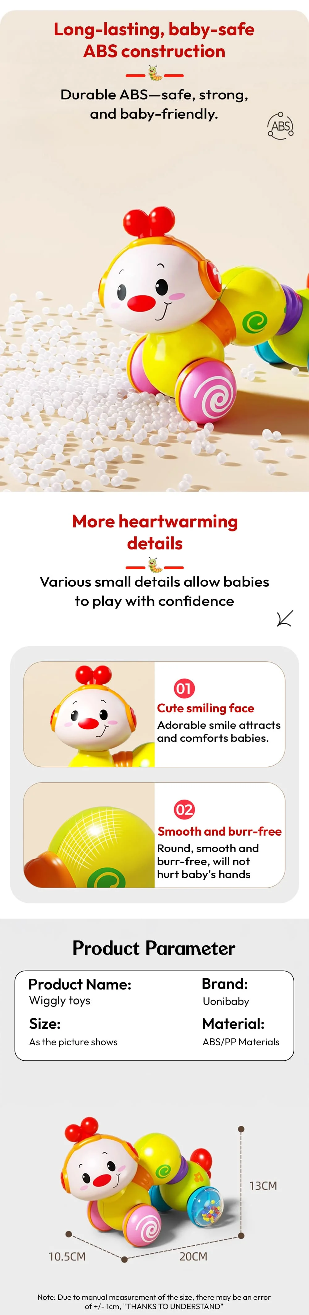 Wiggli Toy Cute Caterpillar