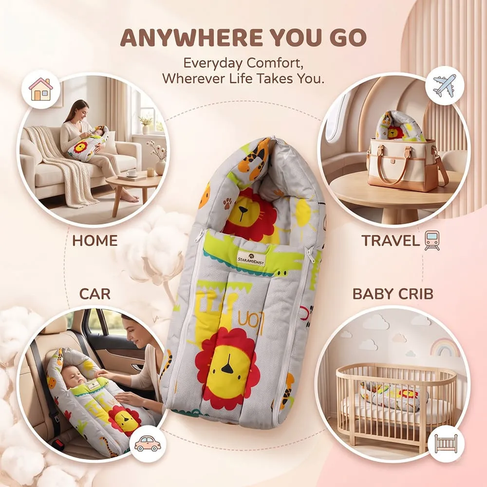 anywhere anytime baby sleeping bag jungle print
