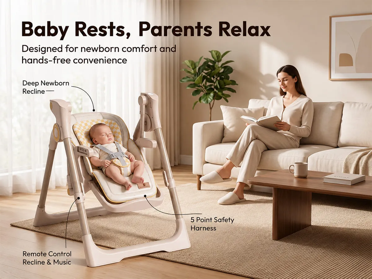 Automatic Cradle Cum Baby Feeding Chair