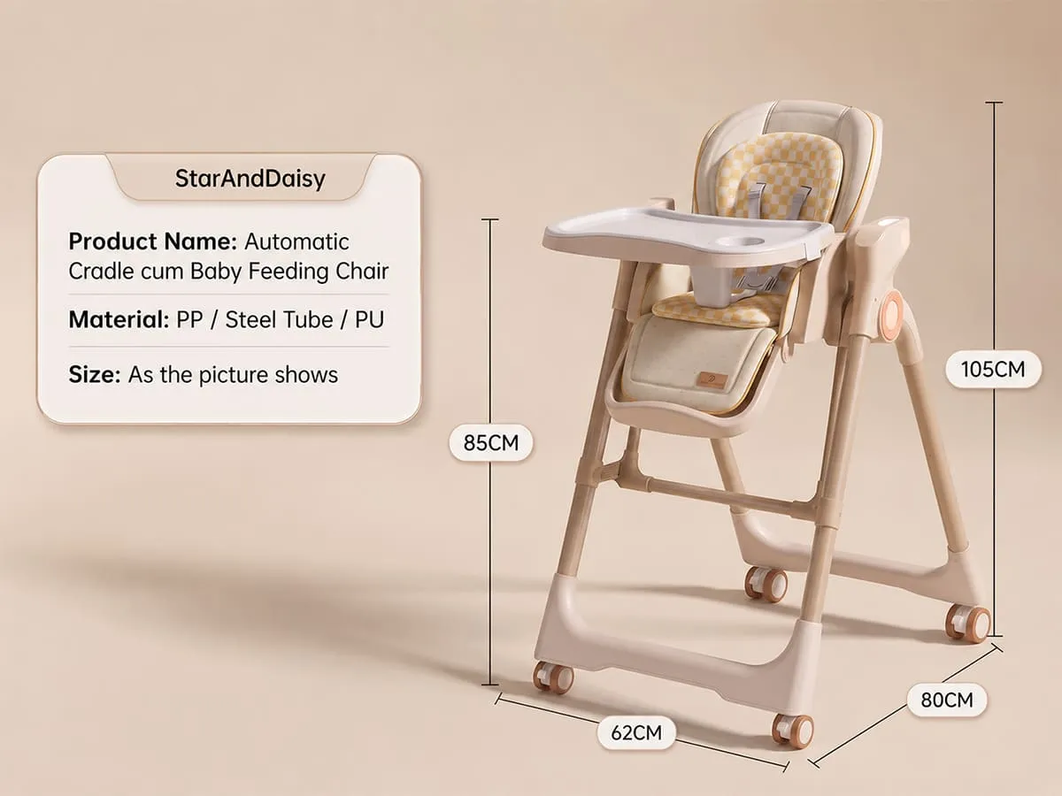 Automatic Cradle Cum Baby Feeding Chair