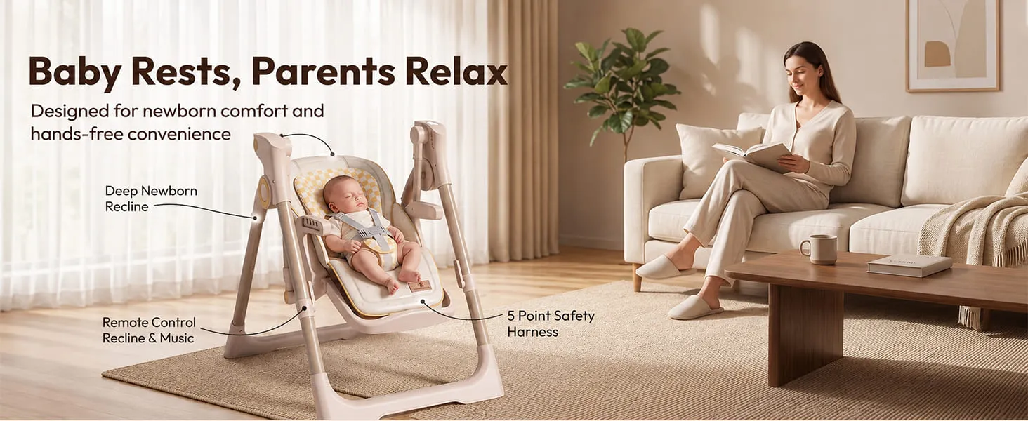 Automatic Cradle Cum Baby Feeding Chair
