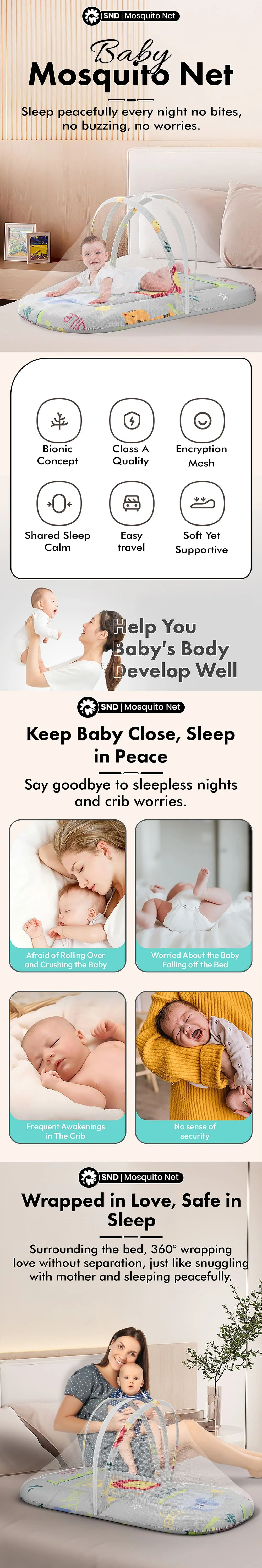 Baby Bed with Mosquito Net