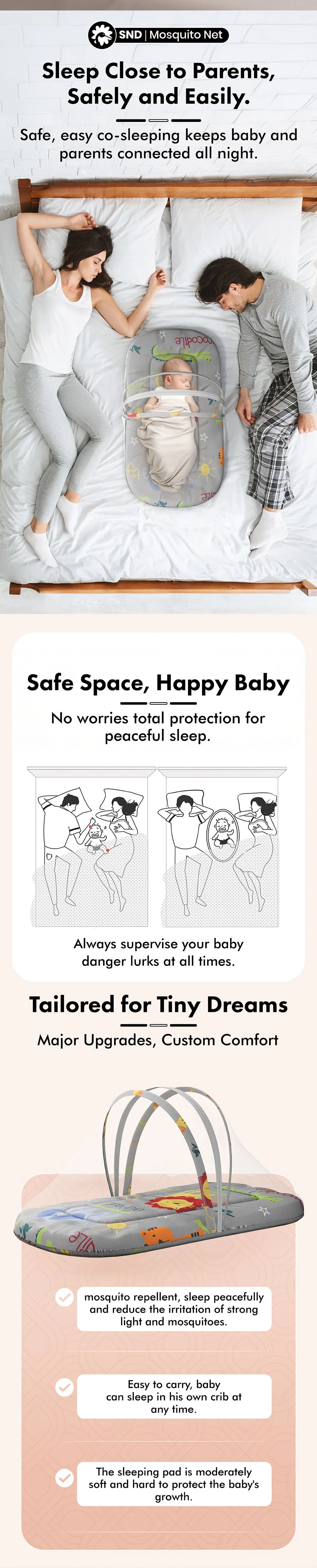 Baby Bed with Mosquito Net