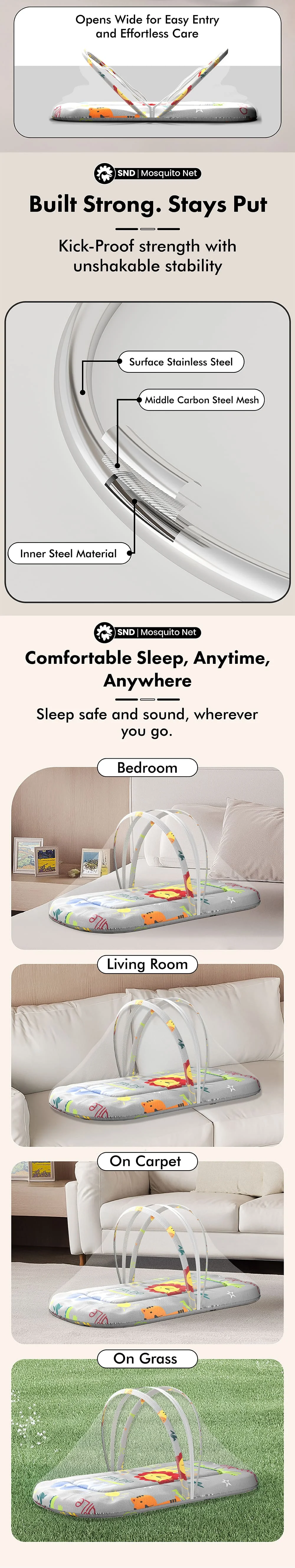 Baby Bed with Mosquito Net