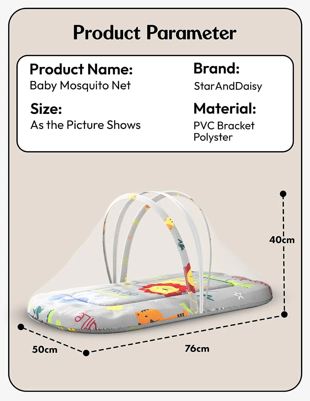 Baby Bed with Mosquito Net