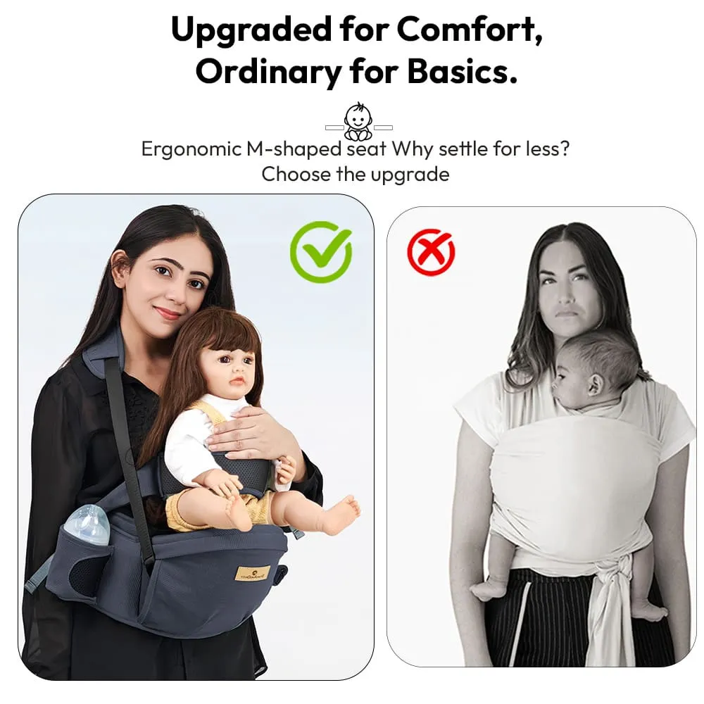 baby carrier grey upgraded for comfort and ordinary for basics