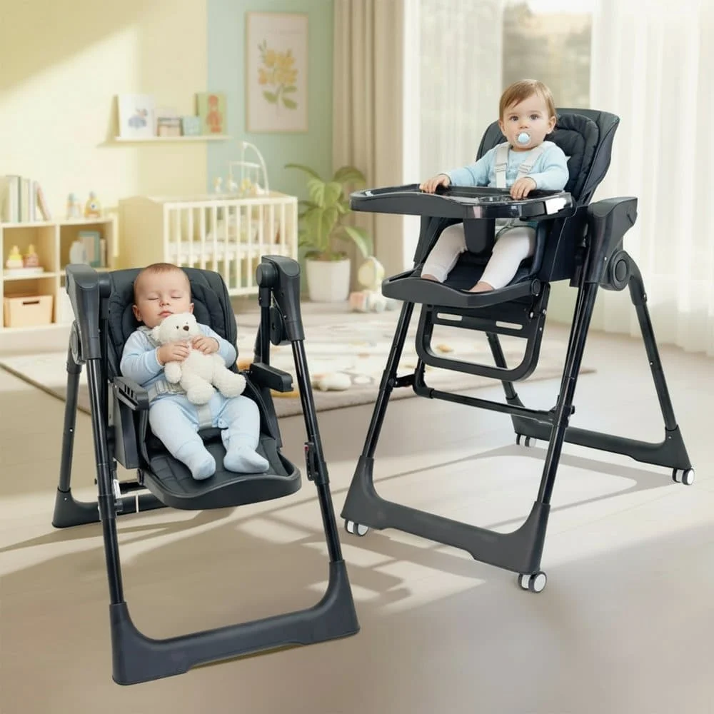 baby feeding chair black