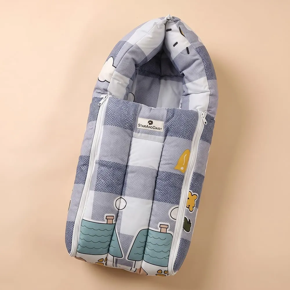 baby sleeping bag bunny print