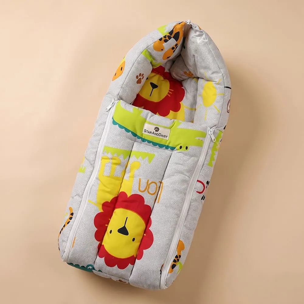 baby sleeping bag jungle print