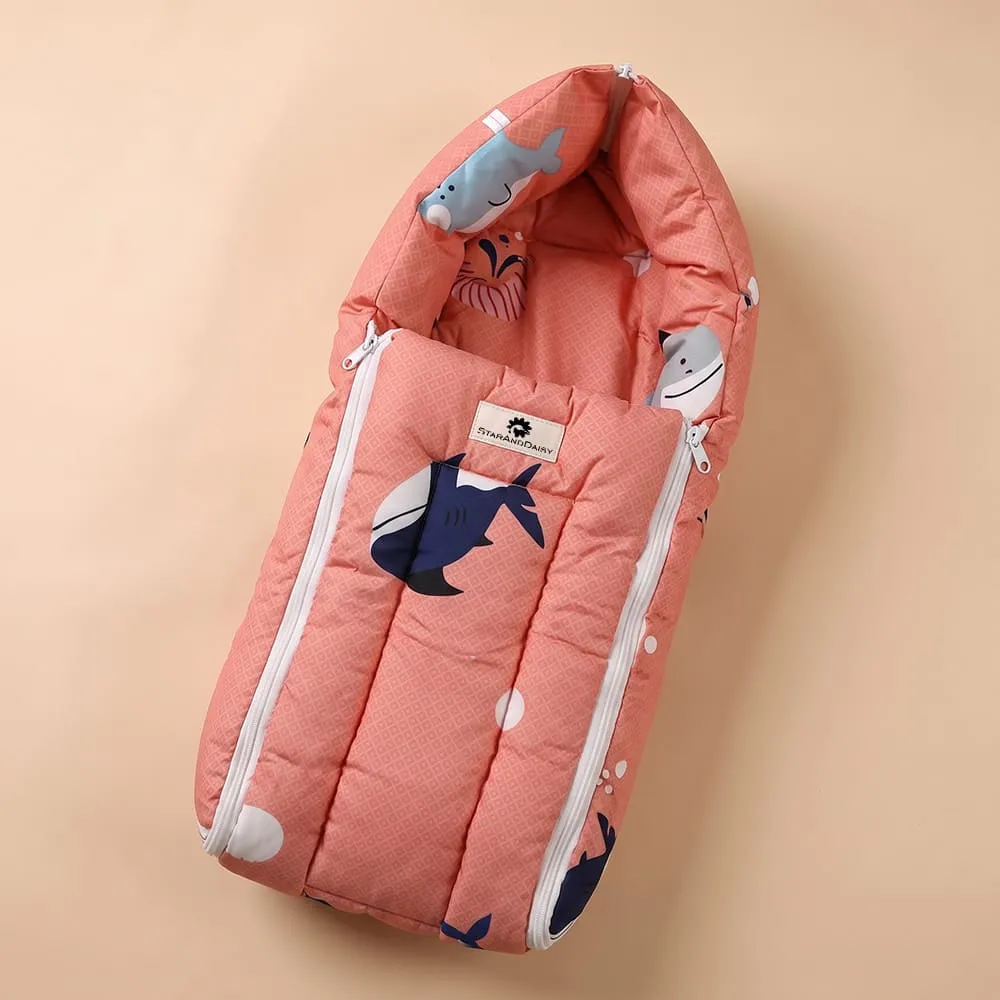 baby sleeping bag shark print
