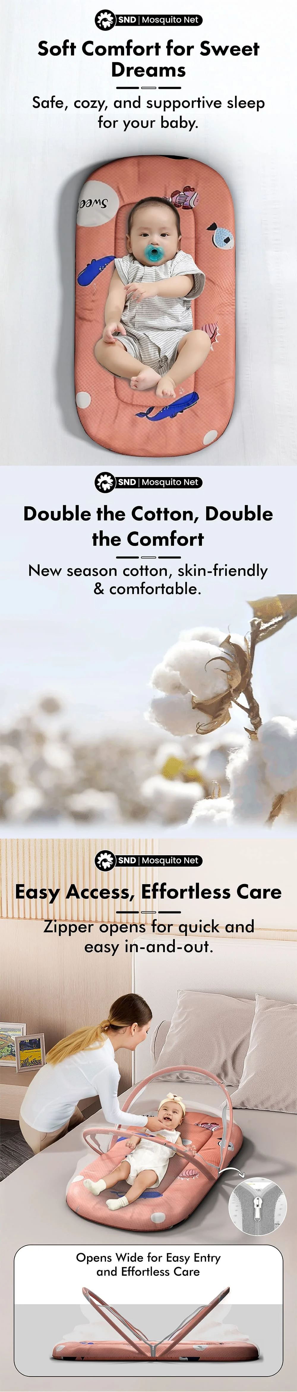 Bed Set with Mosquito Net