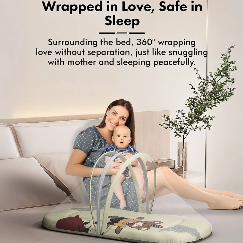 baby bed with mosquito net