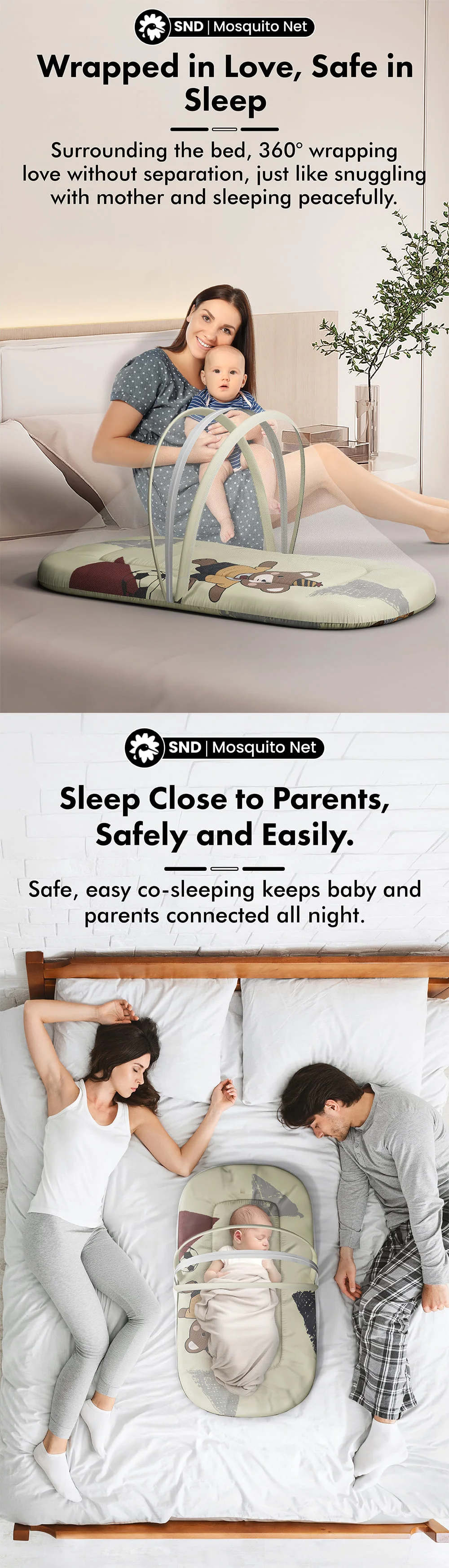 Baby Bed with Mosquito Net