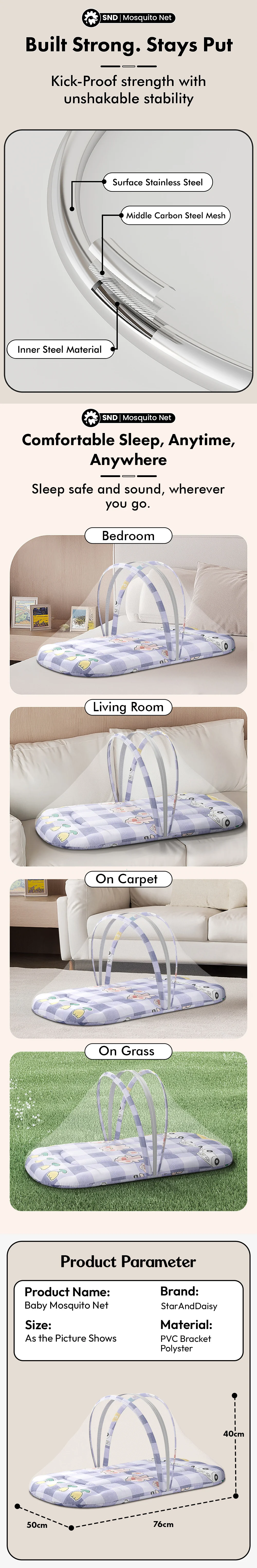 Bed Set with Mosquito Net