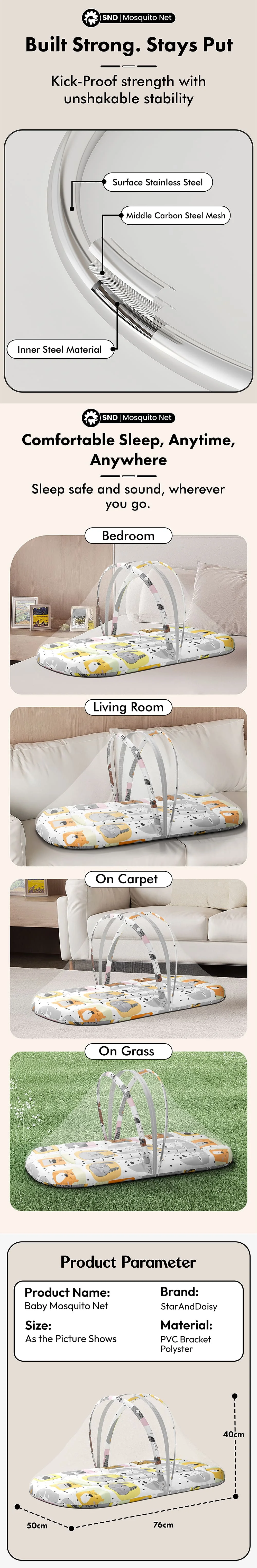 Bed Set with Mosquito Net