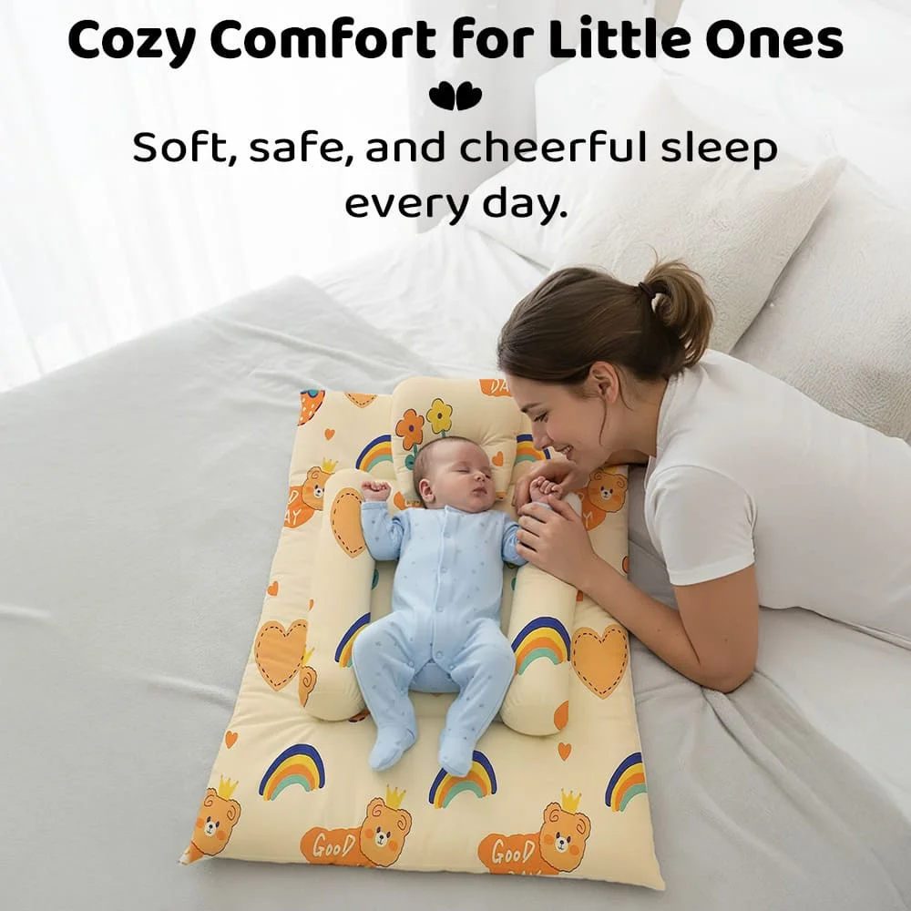 bedding set rainbow print