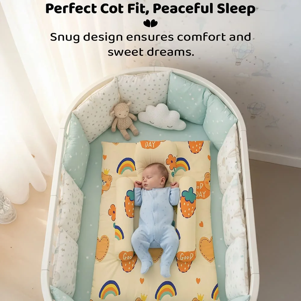 bedding set rainbow print