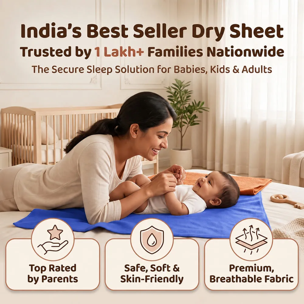 best seller Baby Dry sheet blue orange