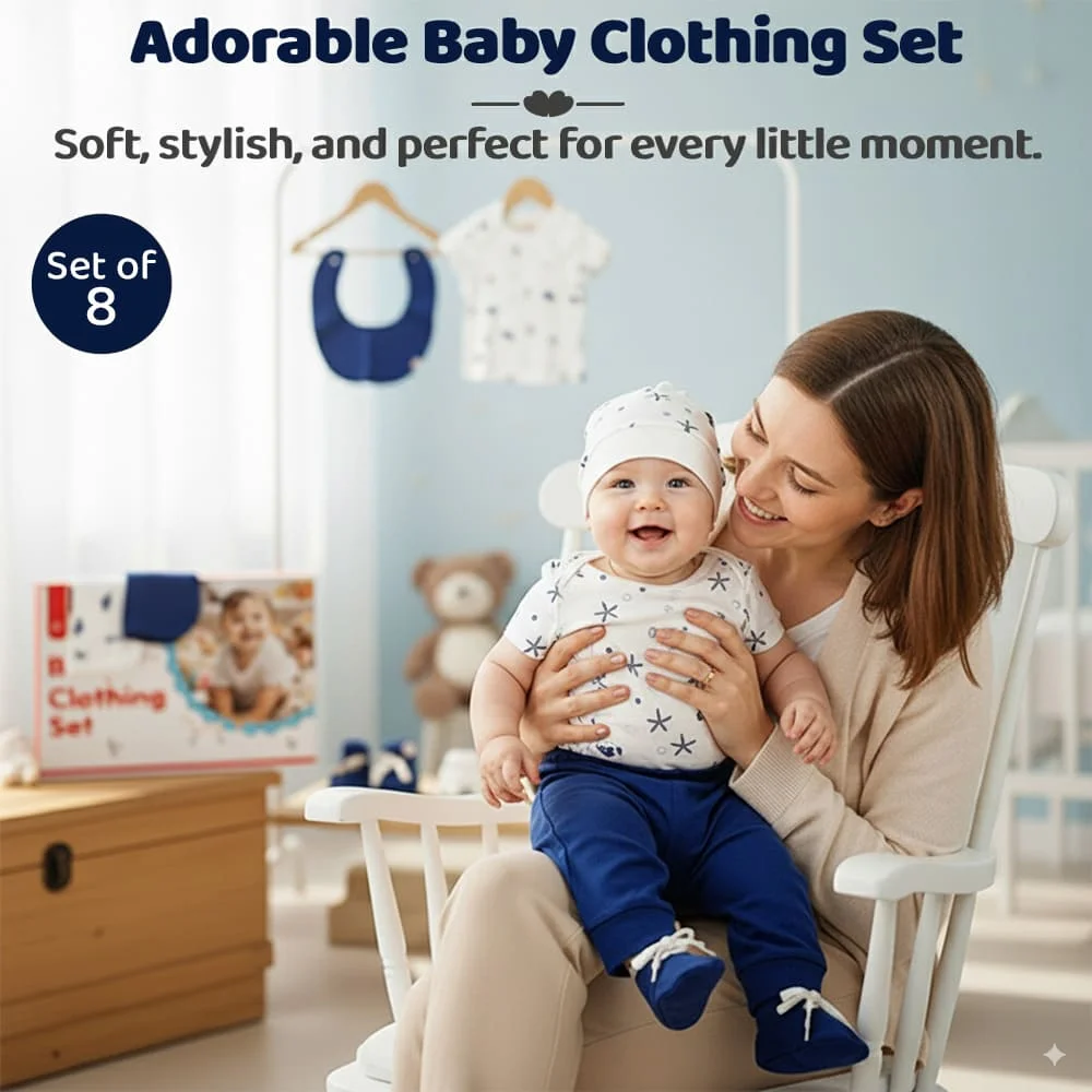 Newborn clothing set for baby