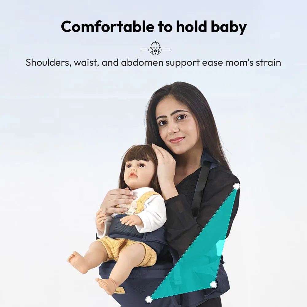 comfortable to hold baby in baby carrier grey
