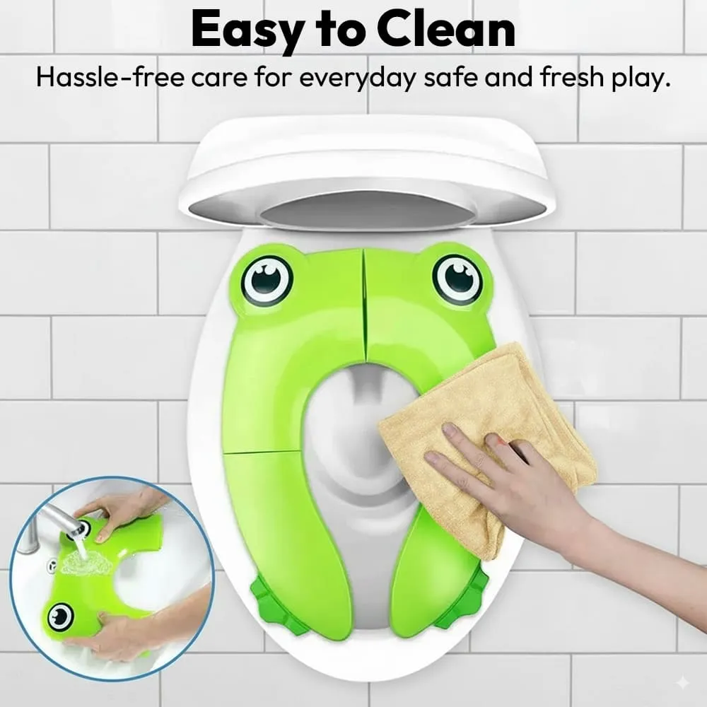 easy to clean wipe up frog potty seat copy