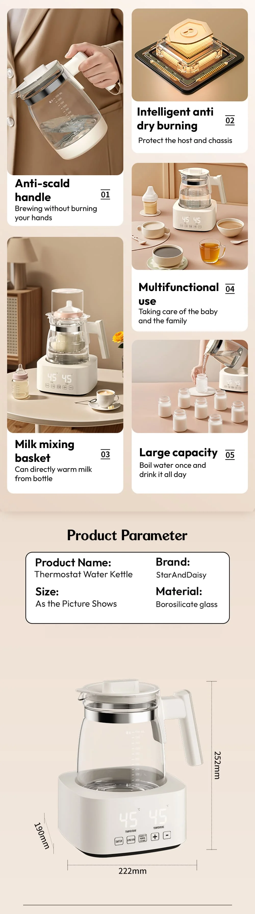 Thermostat Water Kettle