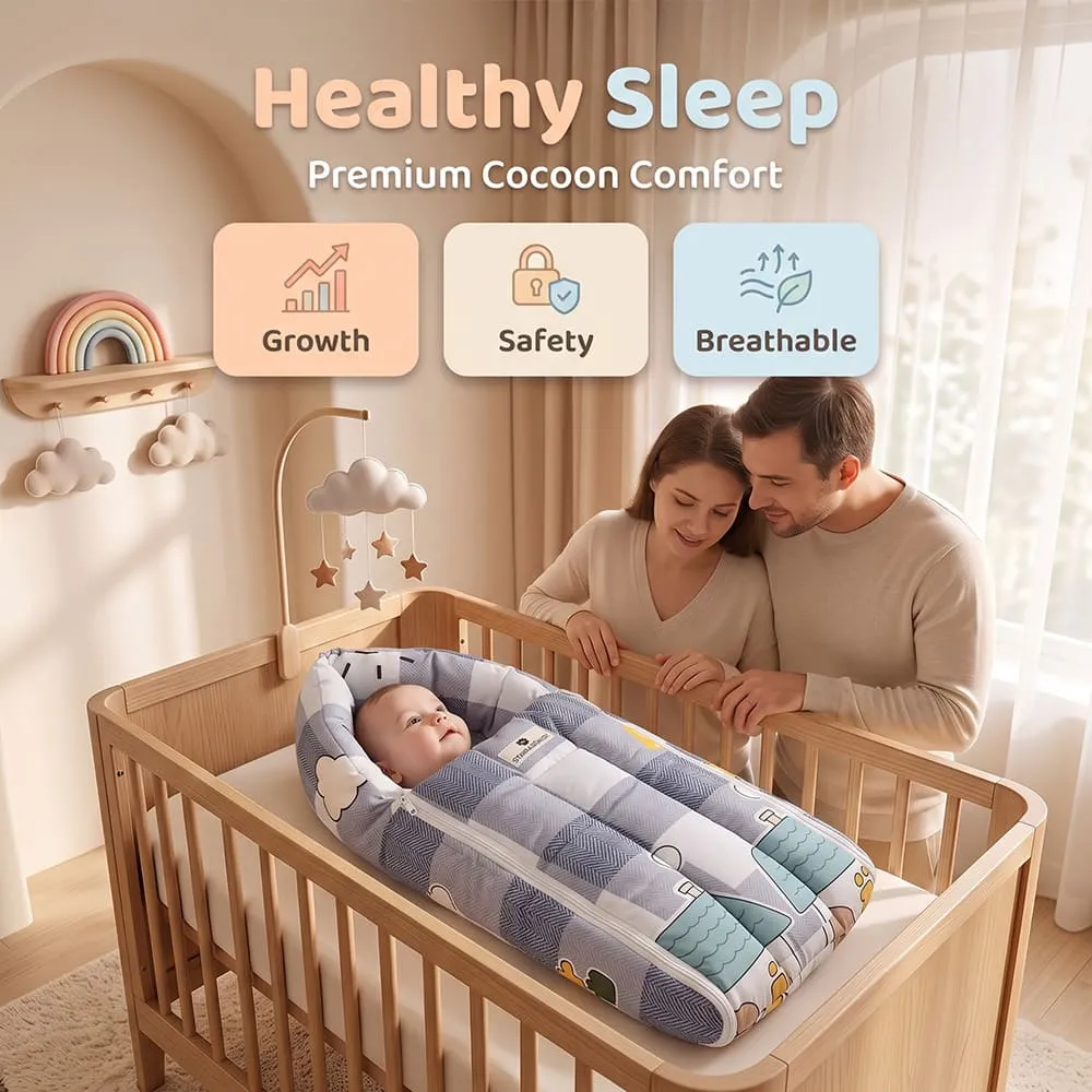 healthy sleep with baby sleeping bag bunny print