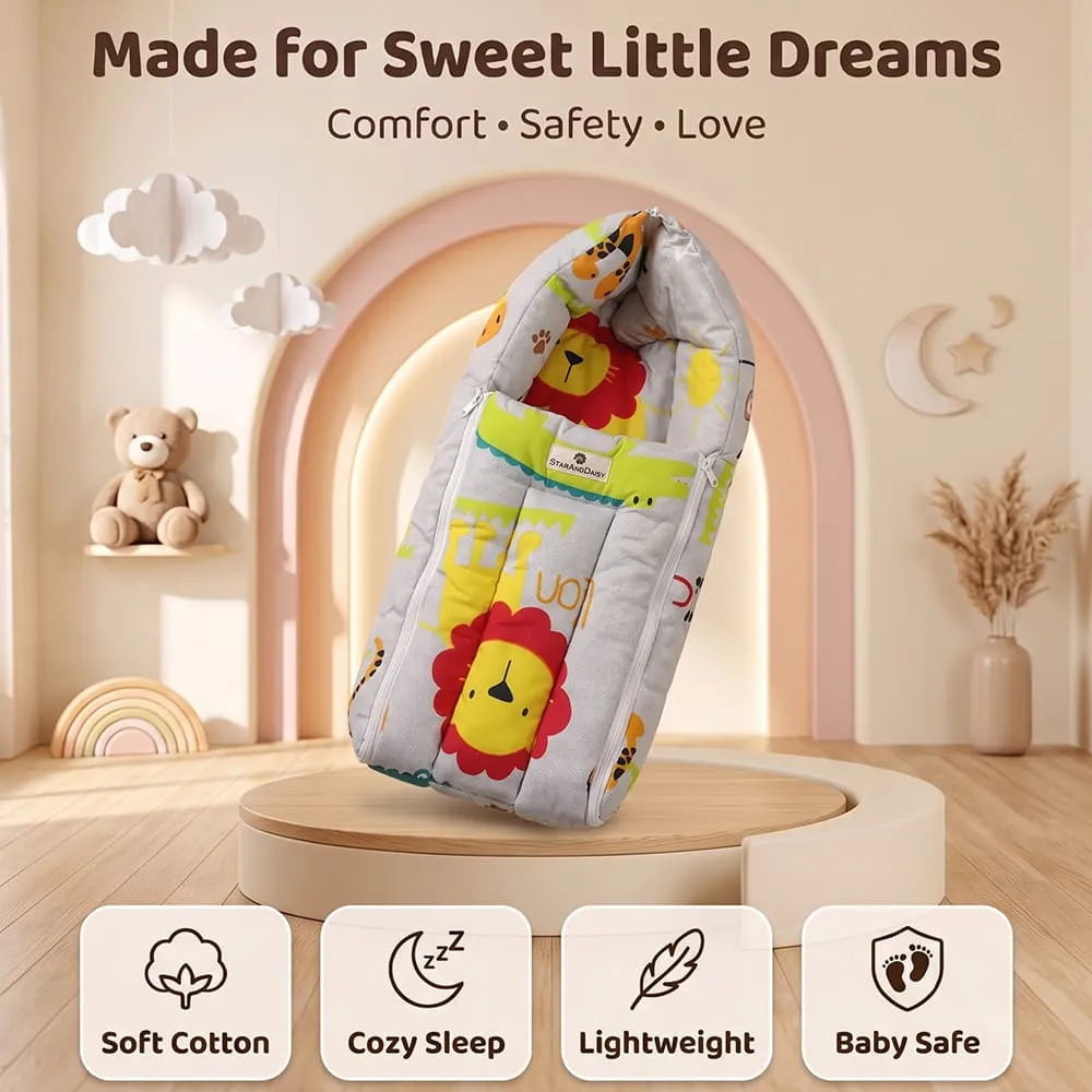 little dreams baby sleeping bag jungle print