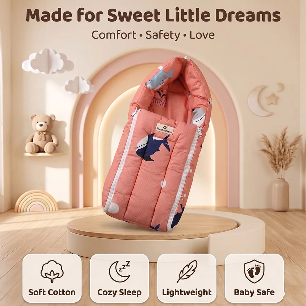 made for sweet baby sleeping bag shark print