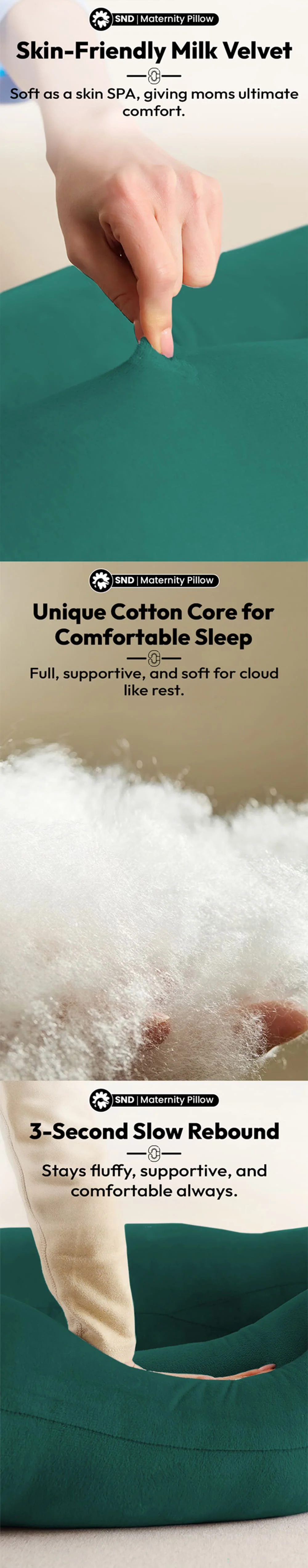 Pregnancy Pillow J Shape