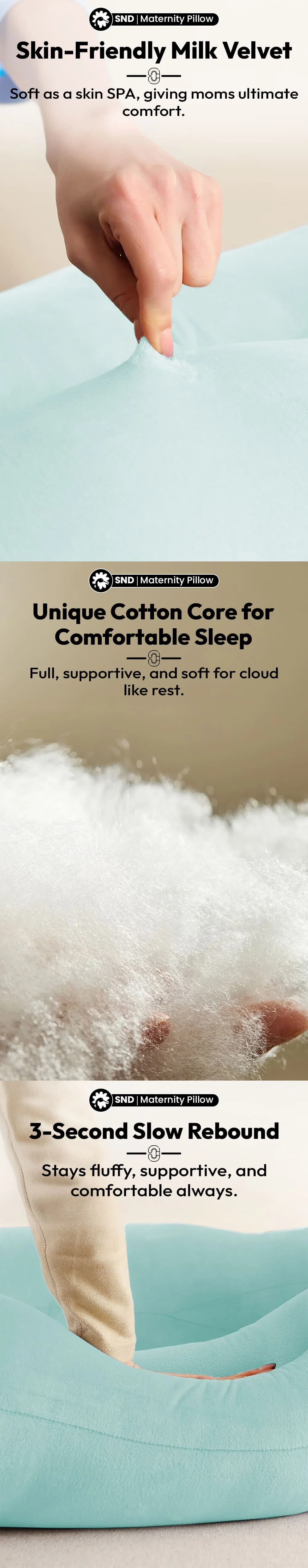 Pregnancy Pillow J Shape