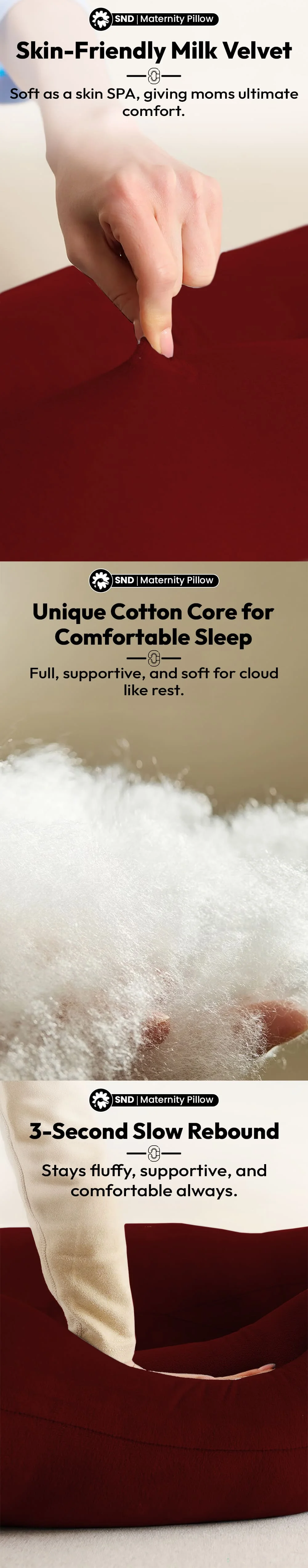 Pregnancy Pillow J Shape