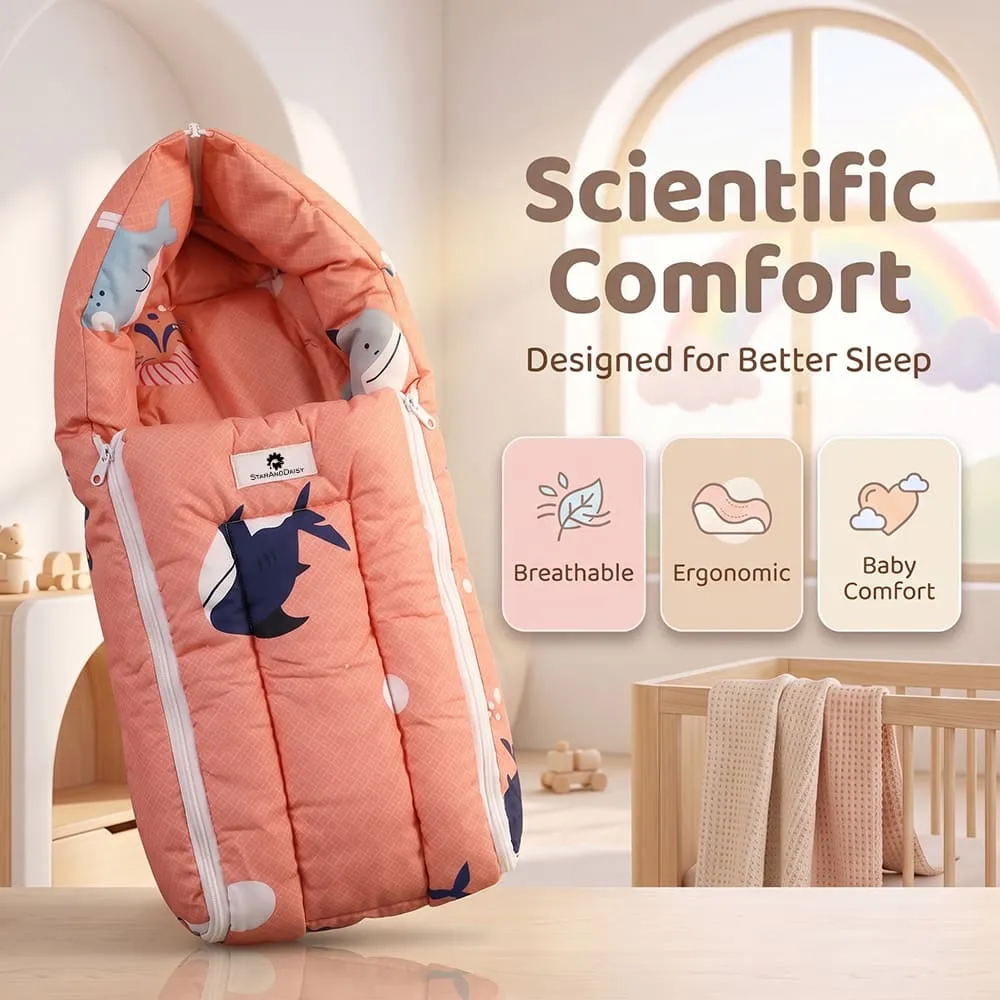 scientific comfort baby sleeping bag shark print