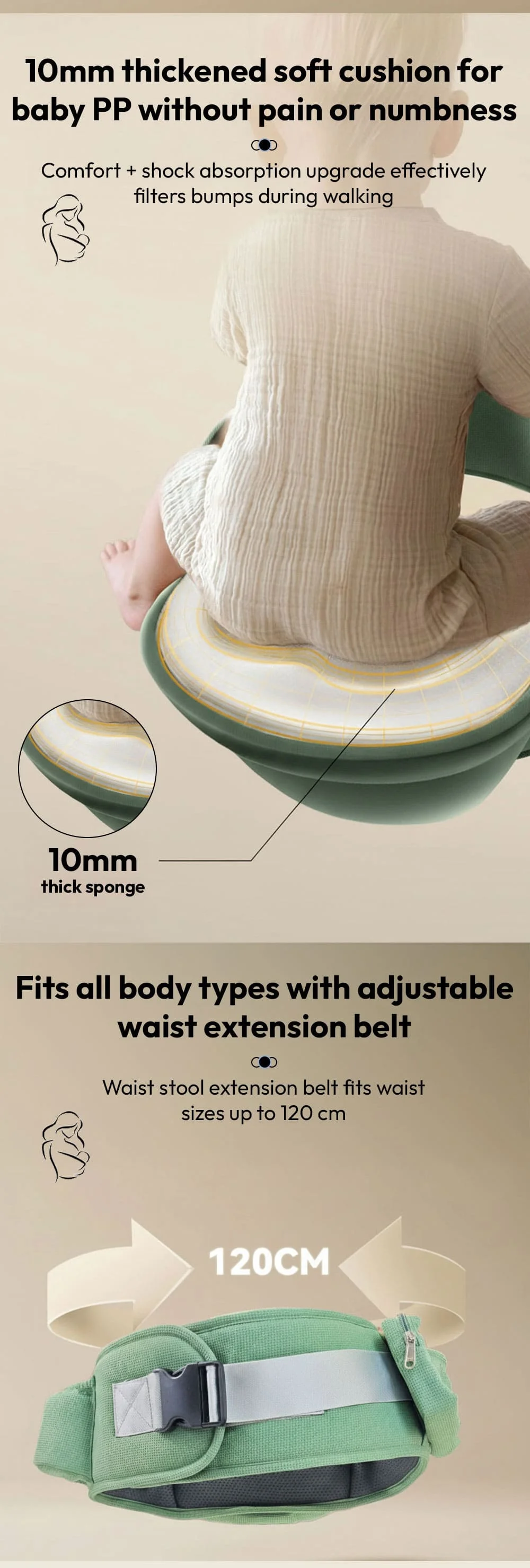 4-in-1 Baby Hip Carrier