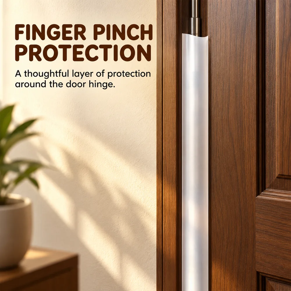 Anti pinch protection strip