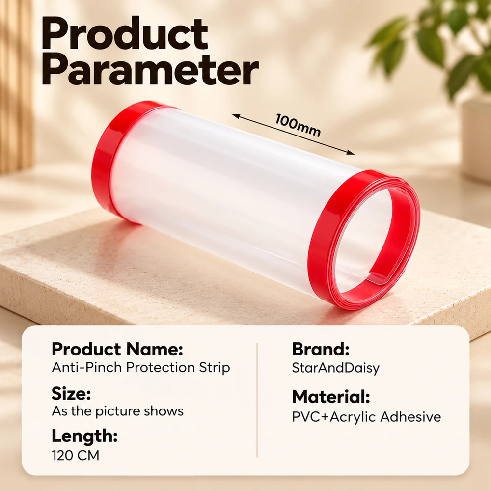 Anti pinch protection strip
