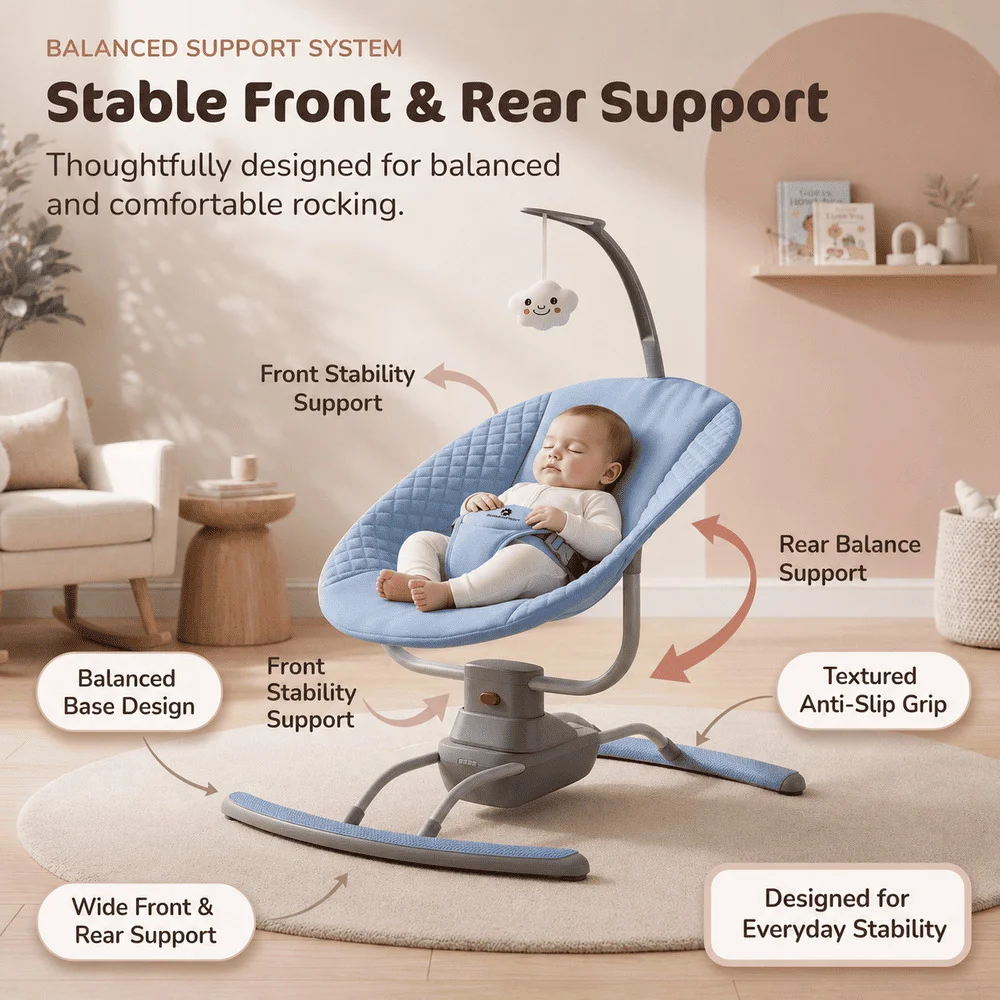 Baby Rocker Bouncer Swing Blue (5)