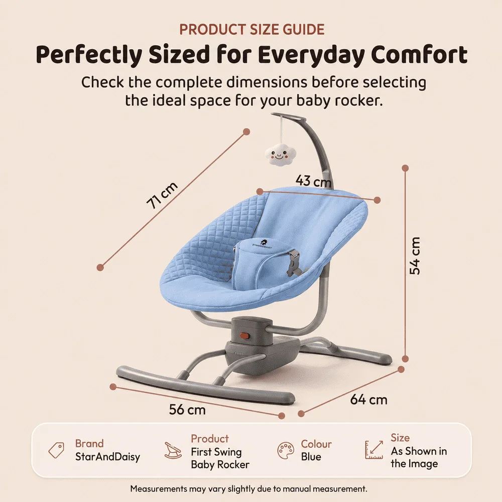 Baby Rocker Bouncer Swing Blue (8)