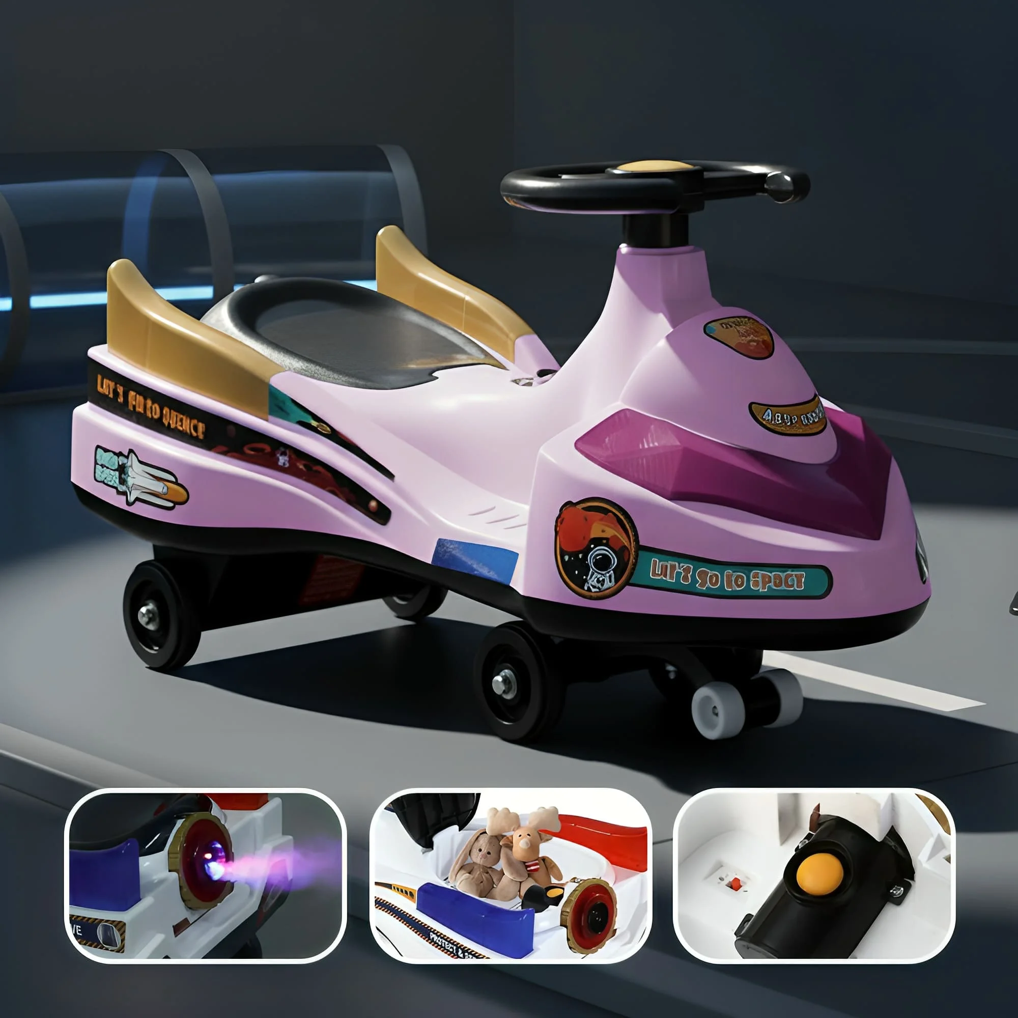 Baby Swing Car purple