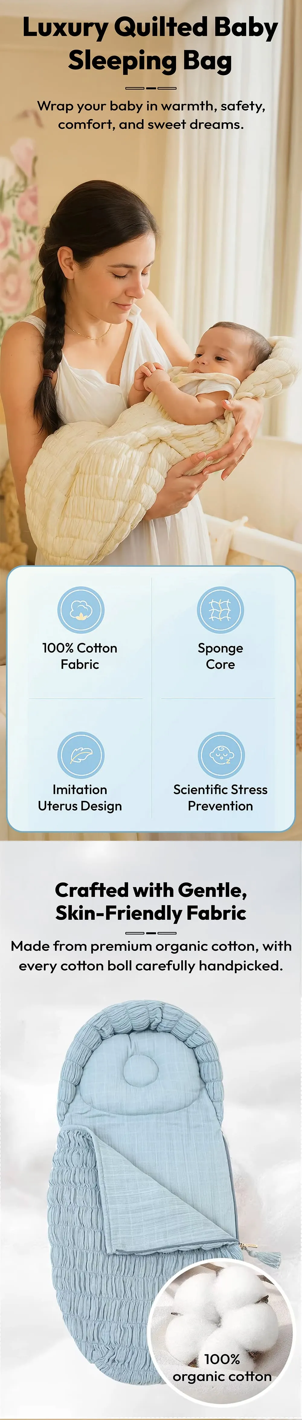 Luxury-Quilted-Baby-Sleeping-Bag