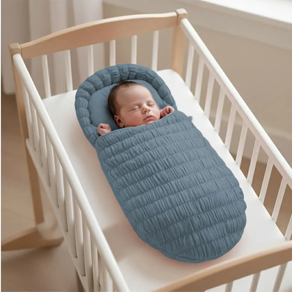 Luxury Quilted Baby Sleeping Bag black