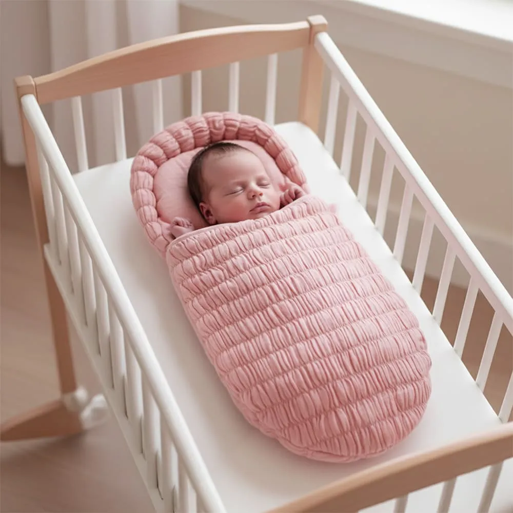 Luxury Quilted Baby Sleeping Bag pink