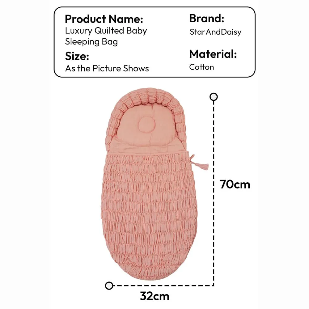 Luxury Quilted Baby Sleeping Bag product dimension