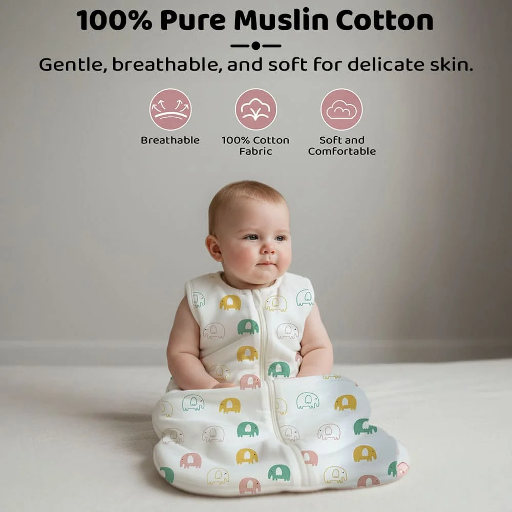 Elephant Print Sleeping Sack