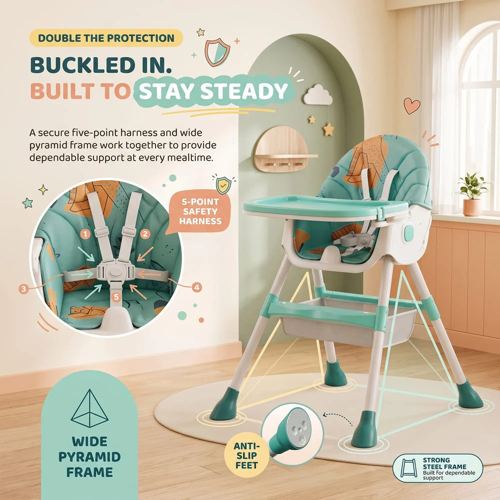 TT High Chair green4