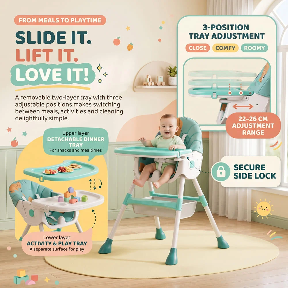 TT High Chair green5