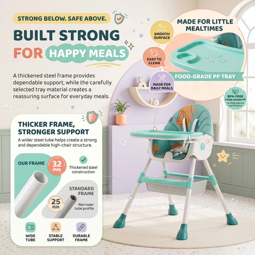 TT High Chair green6