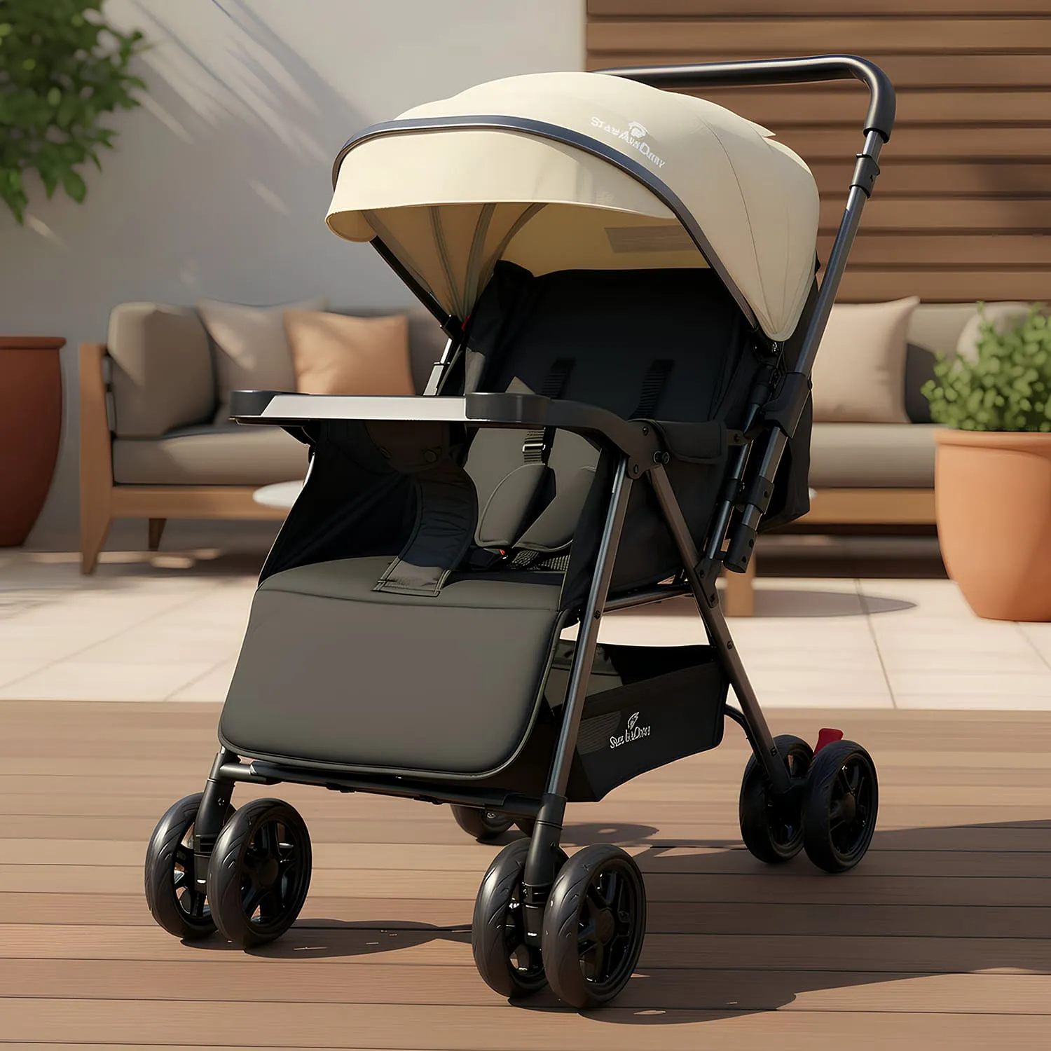 Urban Tot Baby Stroller Khaki
