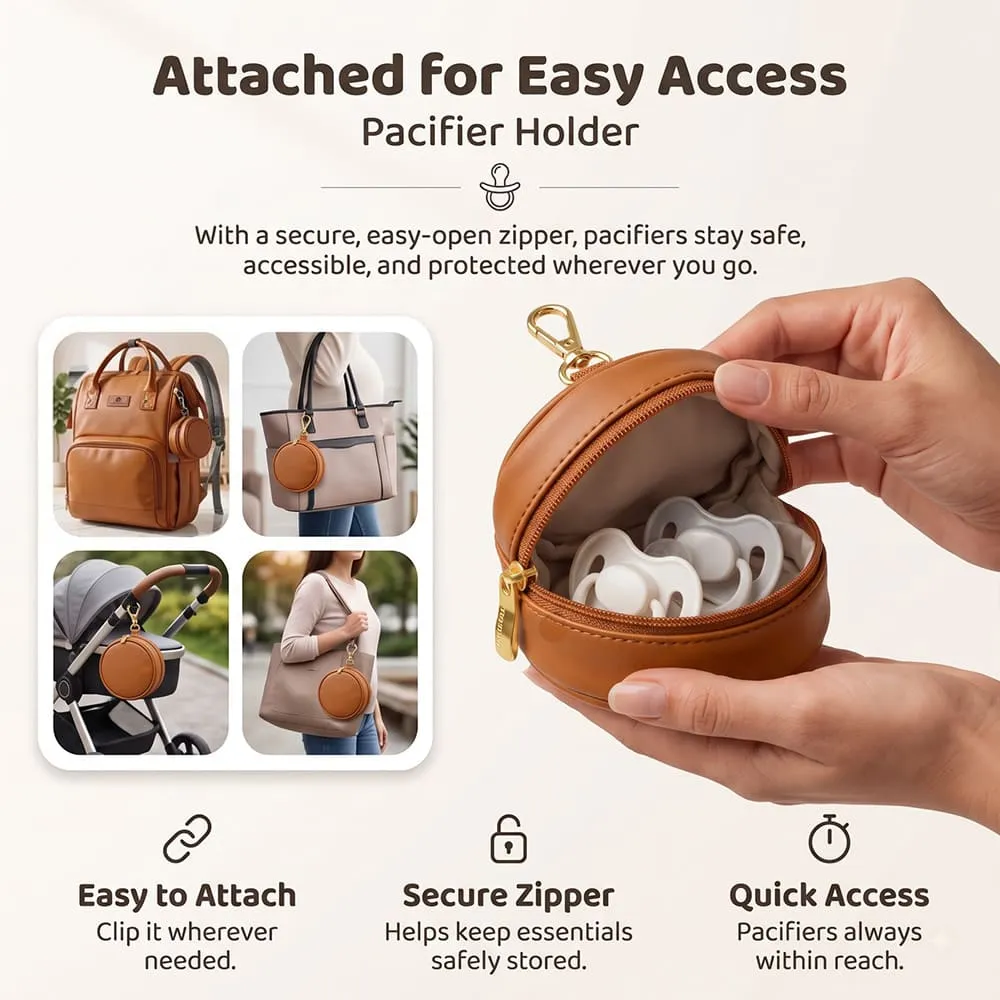attached easy access Cozy carry bag brown