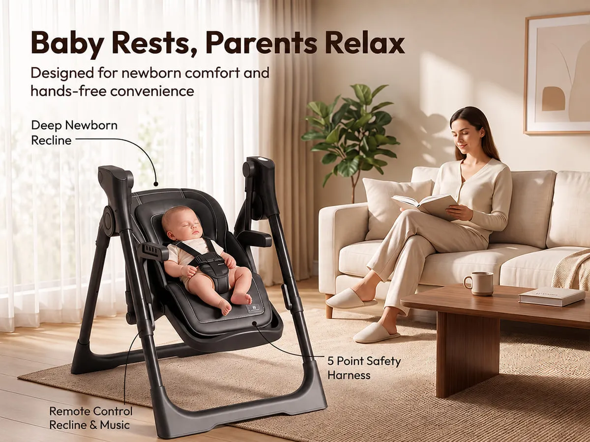 Automatic Cradle Cum Baby Feeding Chair